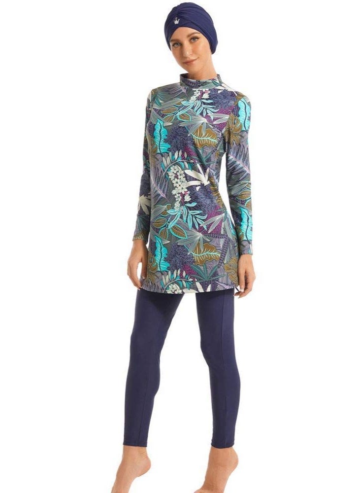 Women Full Covered Burkini Swimwear Modern/Fitted（XL） - Image 1